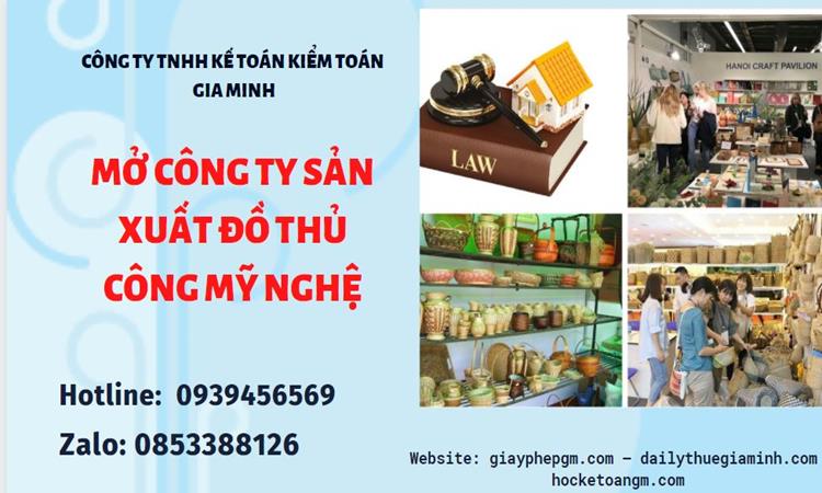 Mở công ty xuất khẩu đồ thủ công mỹ nghệ tại Thị xã Mỹ Hào