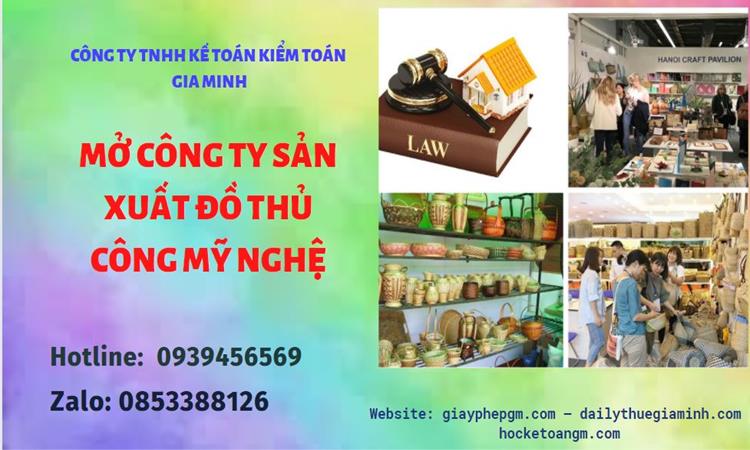 Mở công ty xuất khẩu đồ thủ công mỹ nghệ tại Thị Xã Sơn Tây