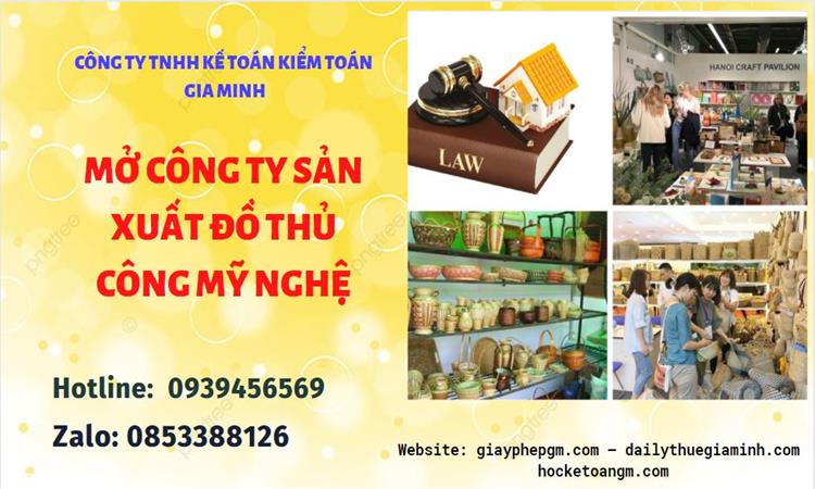 Mở công ty xuất khẩu đồ thủ công mỹ nghệ tại Thừa Thiên Huế