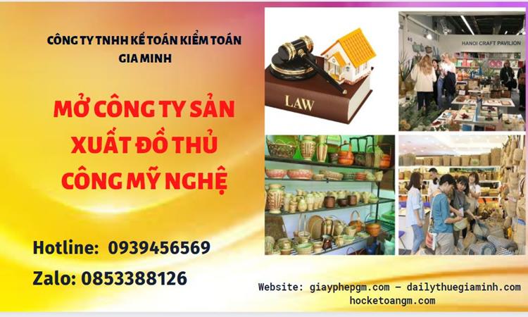 Mở công ty xuất khẩu đồ thủ công mỹ nghệ tại Tiền Giang