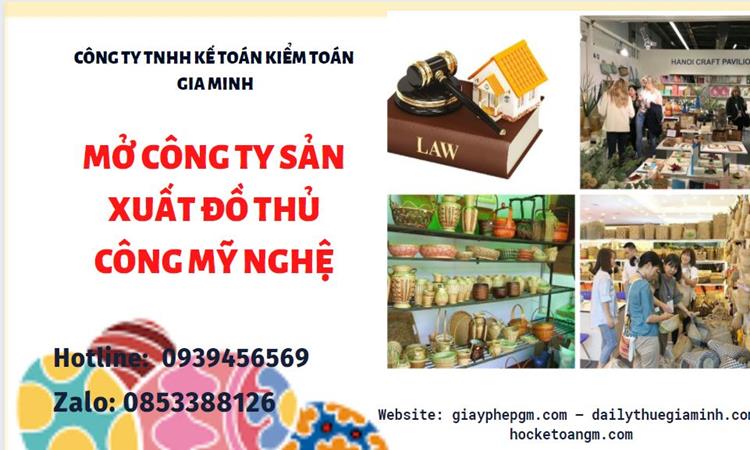 Mở công ty xuất khẩu đồ thủ công mỹ nghệ tại TP Hưng Yên