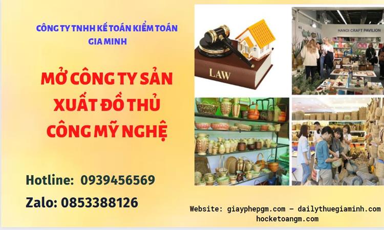 Mở công ty xuất khẩu đồ thủ công mỹ nghệ tại TT Huế