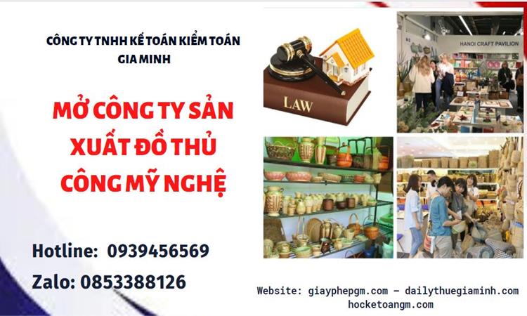 Mở công ty xuất khẩu đồ thủ công mỹ nghệ tại Vĩnh Phúc