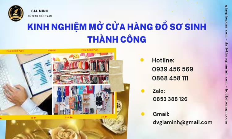 KINH NGHIỆM MỞ CỬA HÀNG ĐỒ SƠ SINH THÀNH CÔNG 4 Kinh nghiệm mở cửa hàng đồ sơ sinh thành công