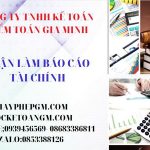 Nhận làm báo cáo tài chính ở Cần Thơ 