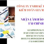 Nhận làm báo cáo tài chính ở Huyện Mê Linh 