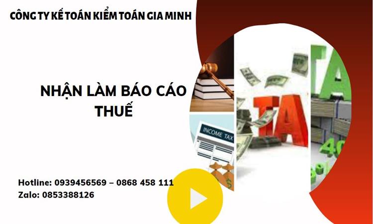 Thủ tục nhận làm báo cáo thuế hàng tháng giá rẻ tại Huyện Ứng Hòa