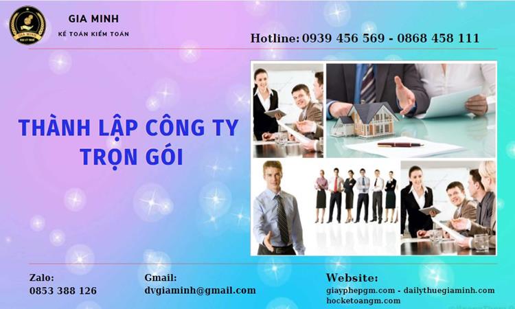 Thành lập công ty trọn gói tại Bà Rịa Vũng Tàu