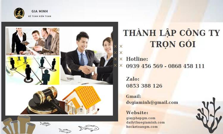 Thành lập công ty trọn gói tại Huyện Gia Lâm