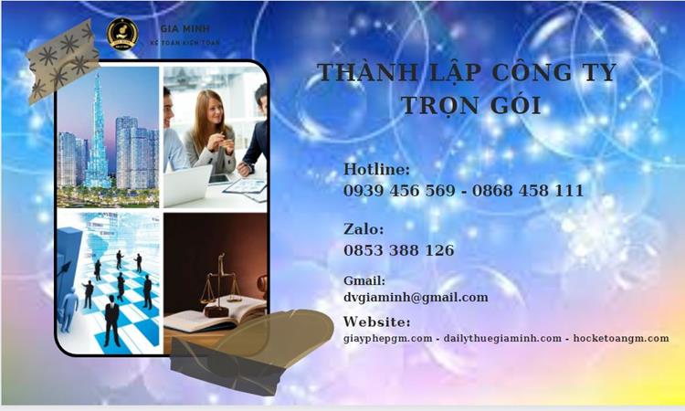 Thành lập công ty trọn gói tại Huyện Sóc Sơn