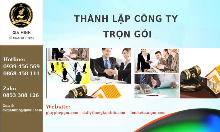 Thành lập công ty trọn gói tại Huyện Thạch Thất
