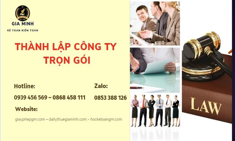 Thành lập công ty trọn gói tại Huyện Vĩnh Thạnh