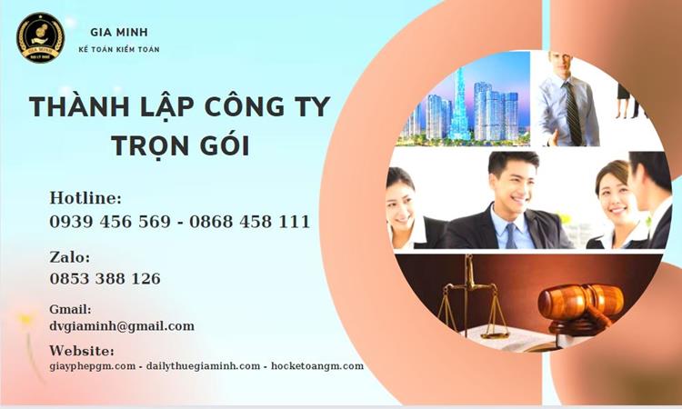 Thành lập công ty trọn gói tại Quận Tân Bình