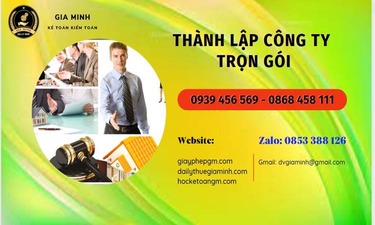 Thành lập công ty trọn gói tại Quận Tây Hồ