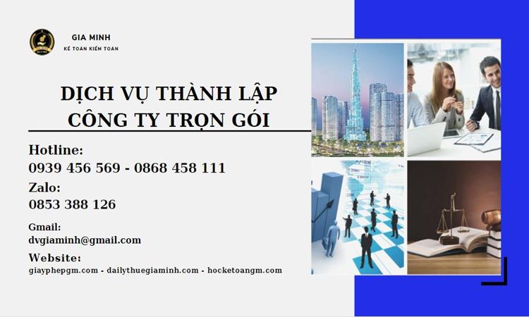 Thành lập công ty trọn gói tại Quận Thủ Đức