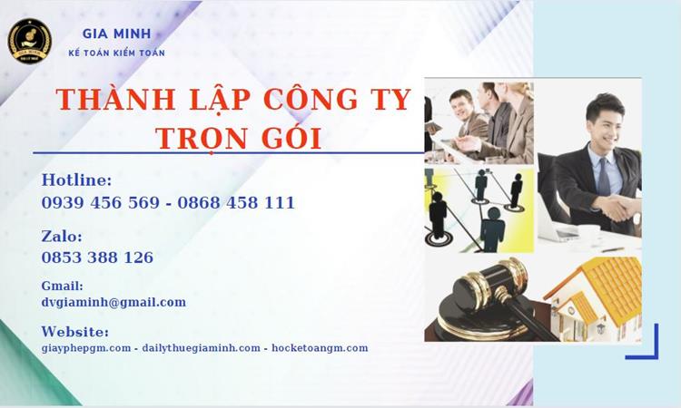 Thành lập công ty trọn gói tại Tây Ninh