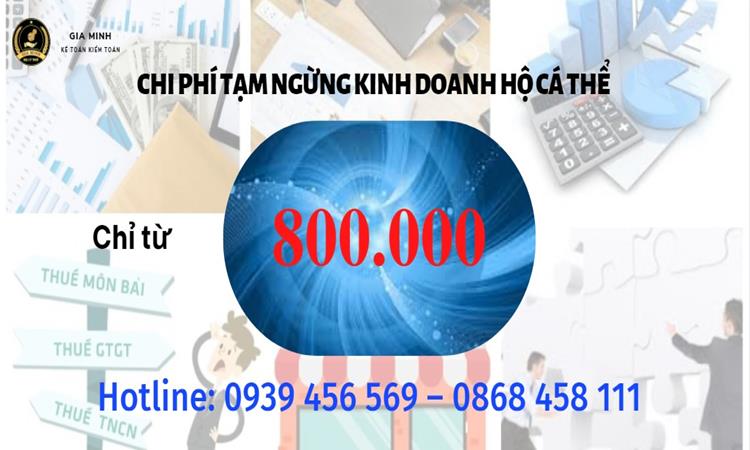 Thủ tục thông báo ngừng kinh doanh hộ cá thể 13 Tạm ngừng kinh doanh của hộ kinh doanh tốn bao nhiêu tiền