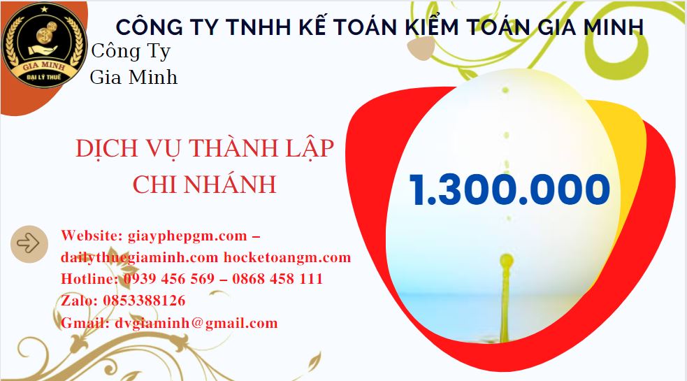 Thành lập chi nhánh công ty giá rẻ tại Bình Dương