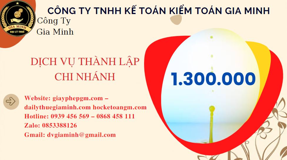 Thành lập chi nhánh công ty giá rẻ tại Cao Bằng