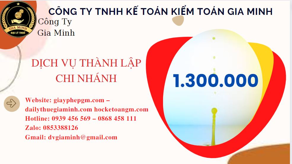 Thành lập chi nhánh công ty giá rẻ tại Điện Biên