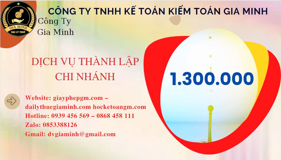 Thành lập chi nhánh công ty giá rẻ tại Hà Nam