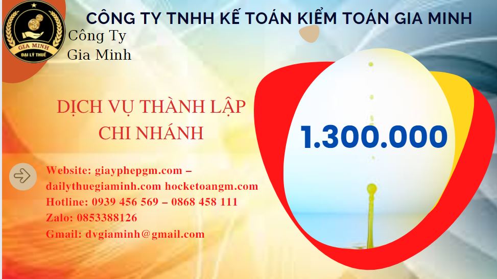 Thành lập chi nhánh công ty giá rẻ tại Hòa Bình