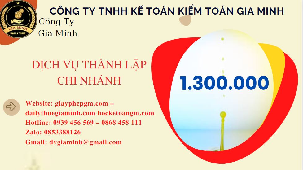 Thành lập chi nhánh công ty giá rẻ tại Huyện Ân Thi