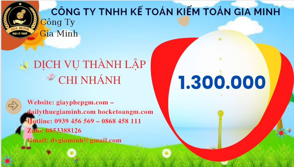 Thành lập chi nhánh công ty giá rẻ tại Huyện Chương Mỹ