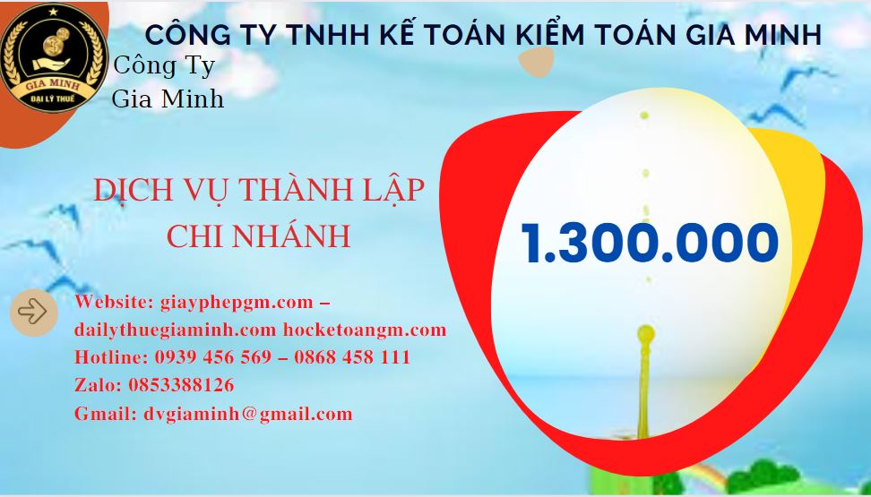 Thành lập chi nhánh công ty giá rẻ tại Huyện Đan Phượng