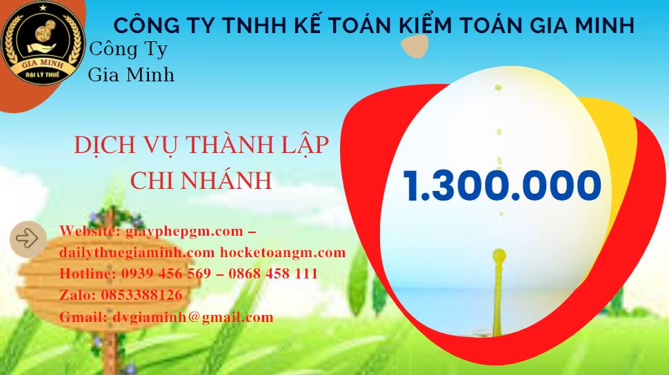 Thành lập chi nhánh công ty giá rẻ tại Huyện Hoài Đức