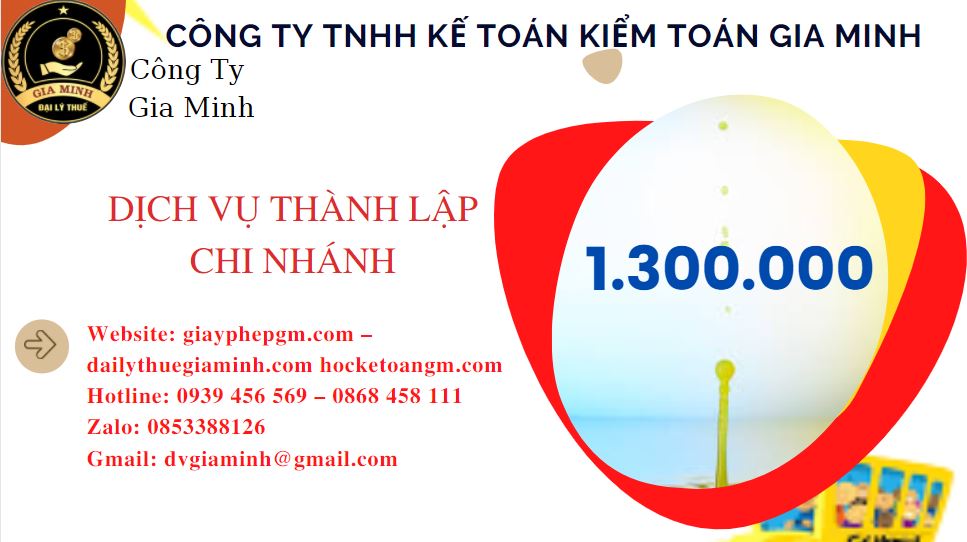 Thành lập chi nhánh công ty giá rẻ tại Huyện Khoái Châu