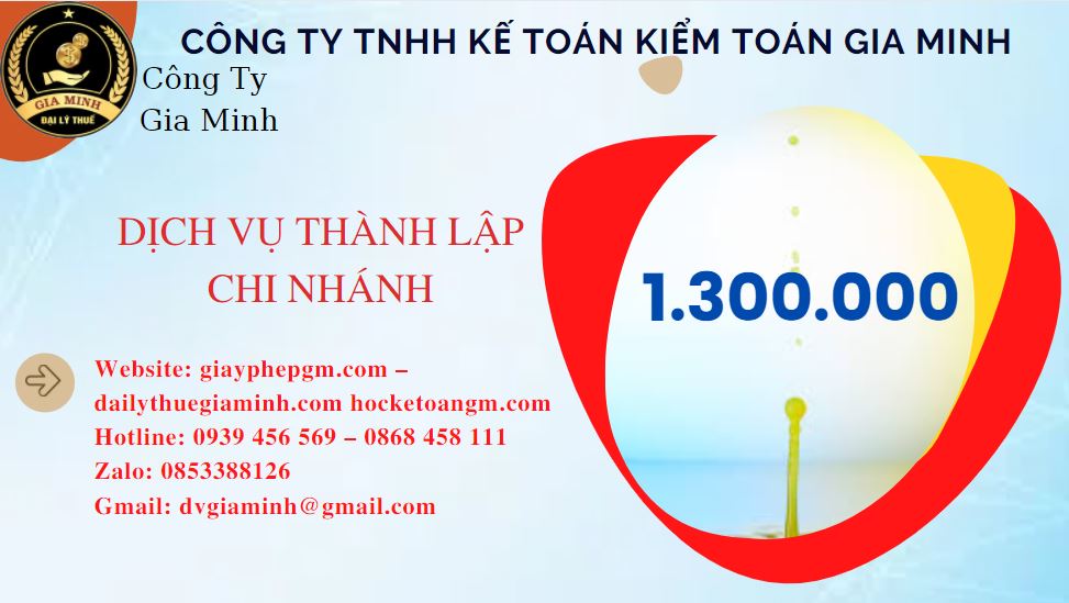 Thành lập chi nhánh công ty giá rẻ tại Huyện Kim Bảng