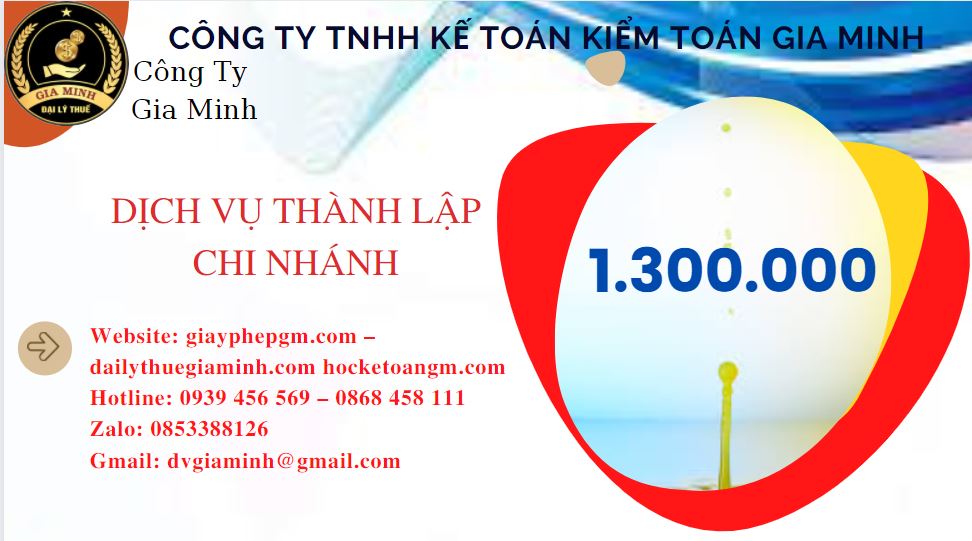 Thành lập chi nhánh công ty giá rẻ tại Huyện Lý Nhân