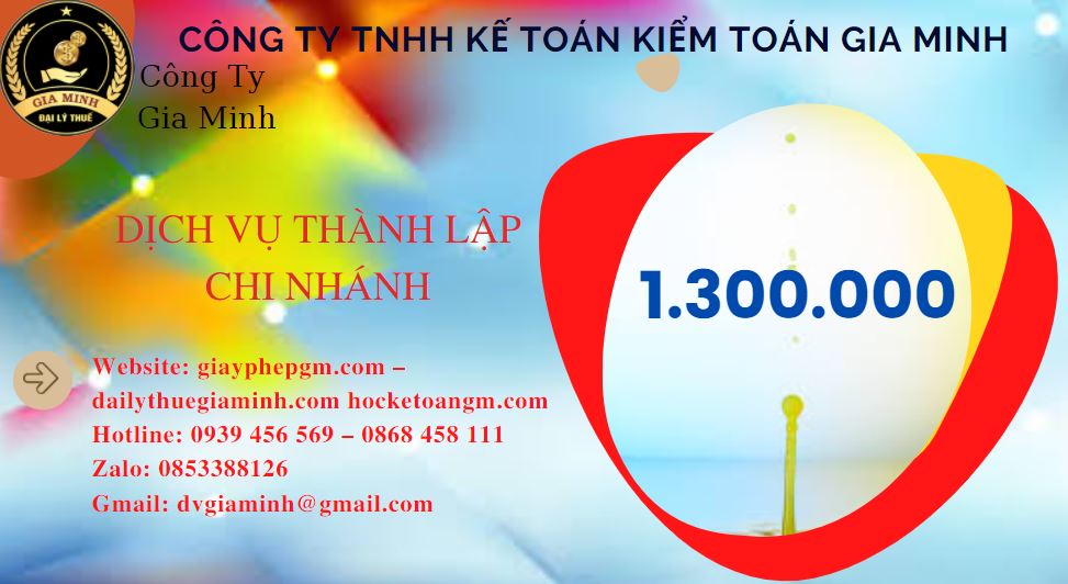 Thành lập chi nhánh công ty giá rẻ tại Huyện Thanh Oai