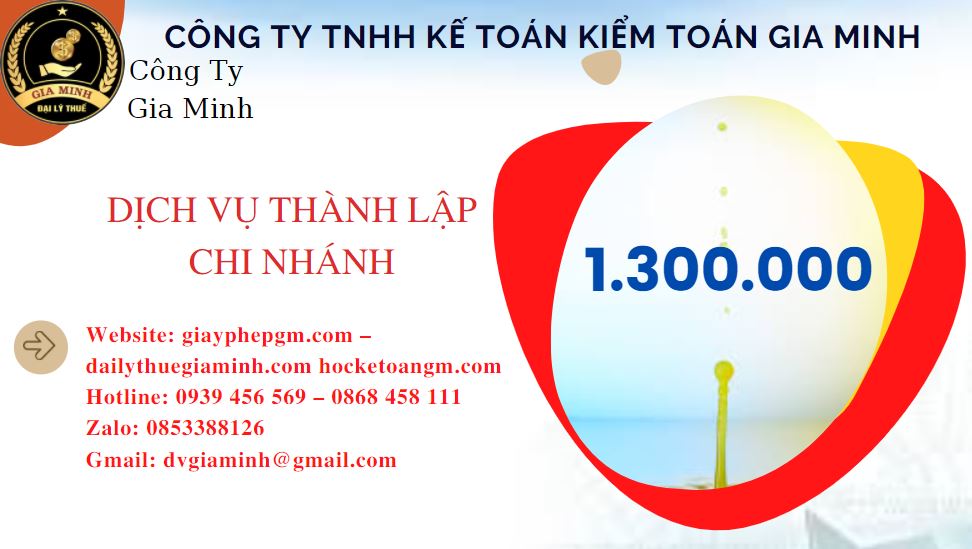 Thành lập chi nhánh công ty giá rẻ tại Huyện Tiên Lữ