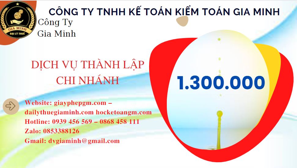 Thành lập chi nhánh công ty giá rẻ tại Huyện Văn Lâm