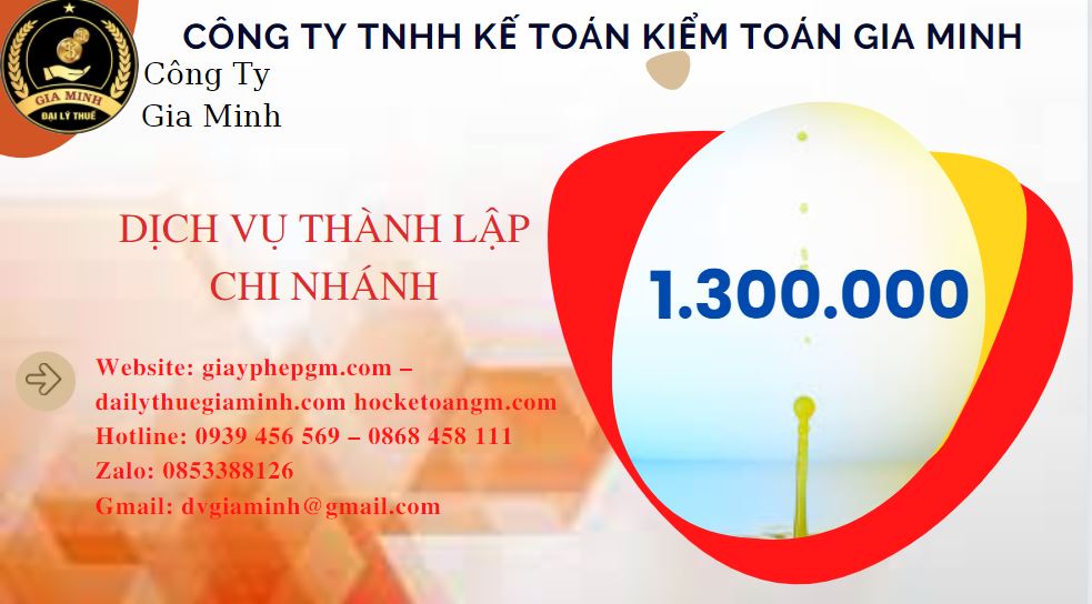 Thành lập chi nhánh công ty giá rẻ tại Huyện Vĩnh Thạnh