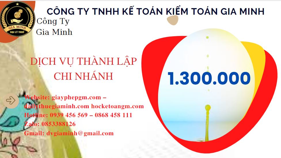 Thành lập chi nhánh công ty giá rẻ tại Huyện Yên Mỹ