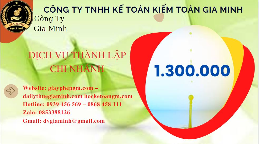 Thành lập chi nhánh công ty giá rẻ tại Kon Tum