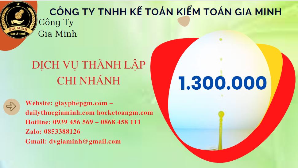 Thành lập chi nhánh công ty giá rẻ tại Lai Châu