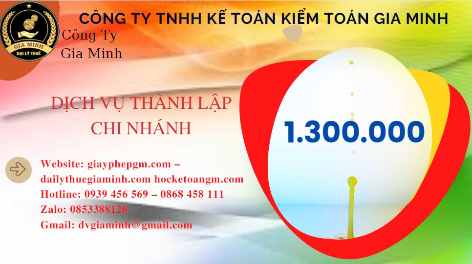 Thành lập chi nhánh công ty giá rẻ tại Long An