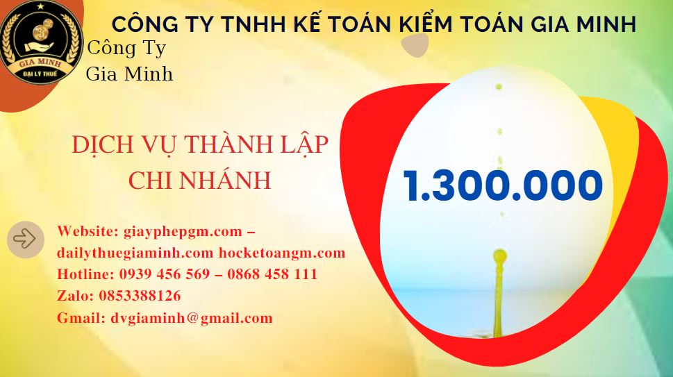 Thành lập chi nhánh công ty giá rẻ tại Nghệ An