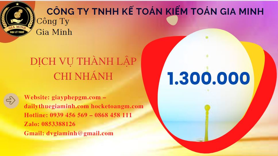 Thành lập chi nhánh công ty giá rẻ tại Ninh Thuận