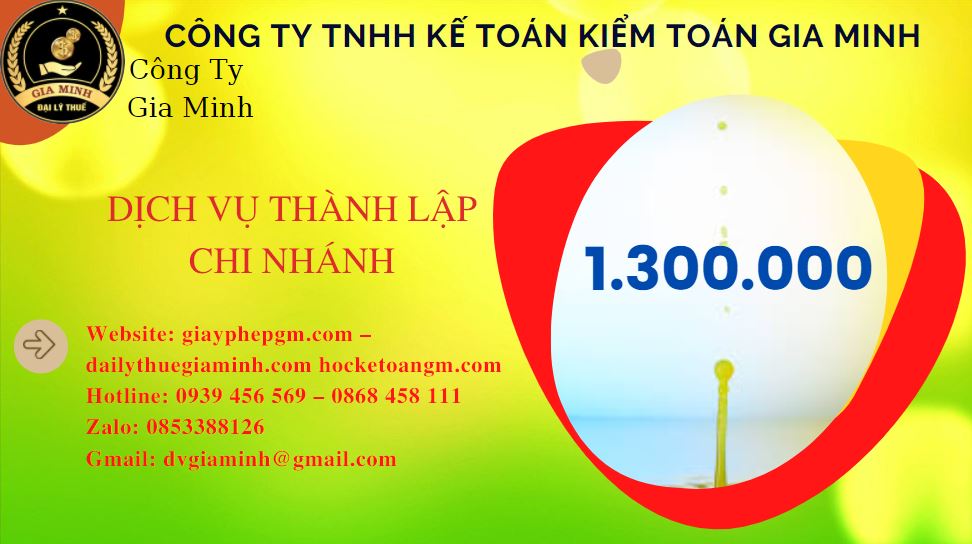 Thành lập chi nhánh công ty giá rẻ tại Phú Thọ