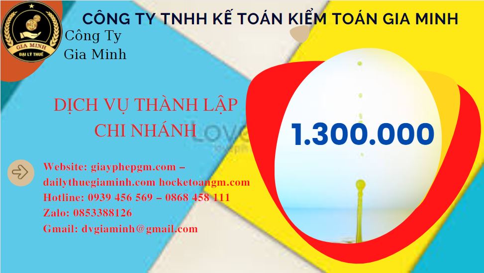 Thành lập chi nhánh công ty giá rẻ tại Quận 1