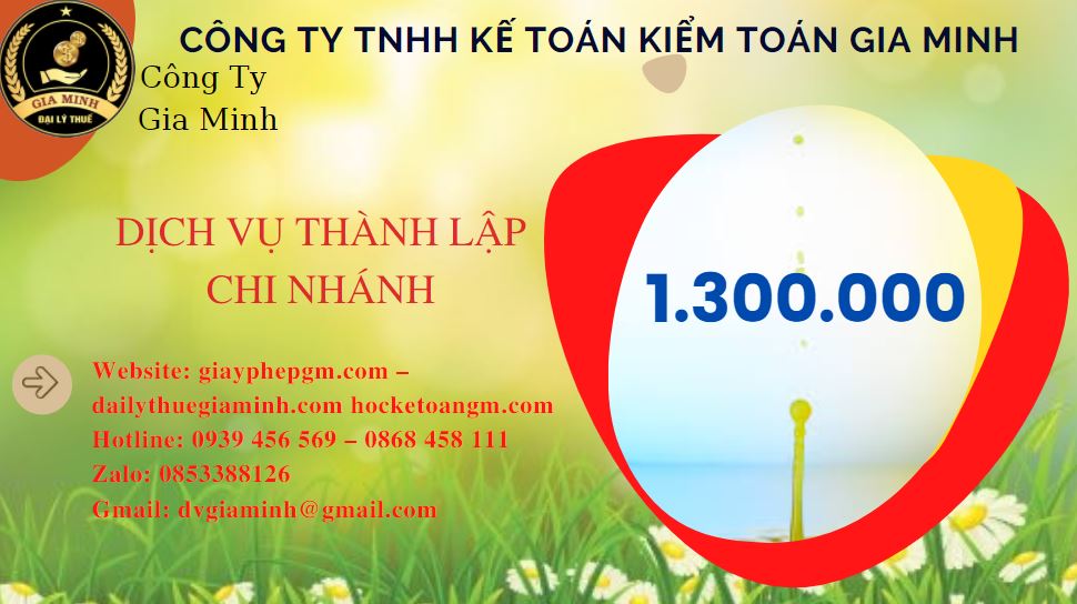Thành lập chi nhánh công ty giá rẻ tại Quận 3