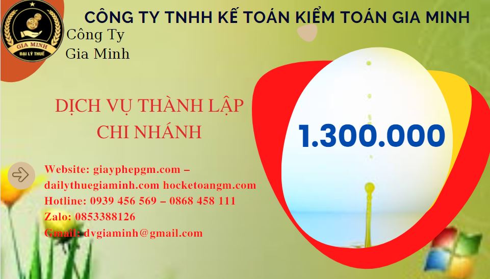 Thành lập chi nhánh công ty giá rẻ tại Quận 7