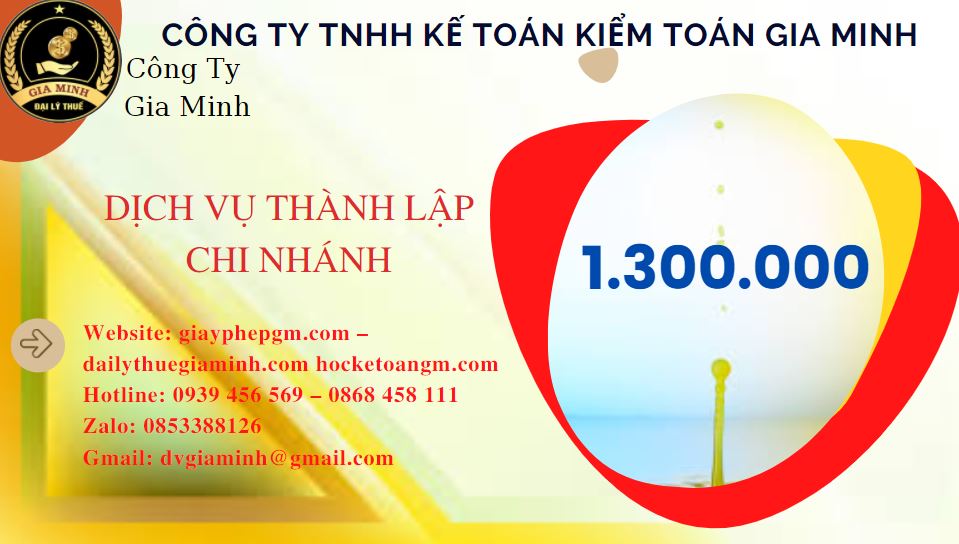 Thành lập chi nhánh công ty giá rẻ tại Thành phố Long Xuyên