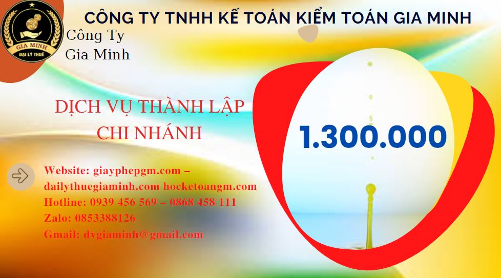 Thành lập chi nhánh công ty giá rẻ tại Quận Gò Vấp