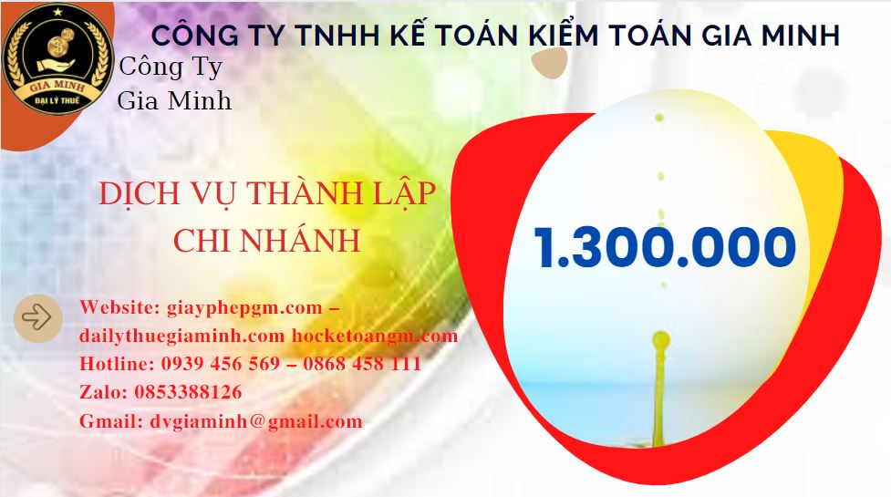 Thành lập chi nhánh công ty giá rẻ tại Quận Nam Từ Liêm